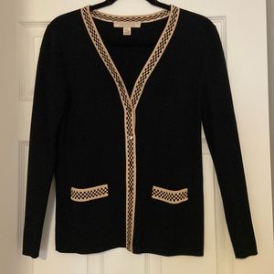 Black button down cardigan